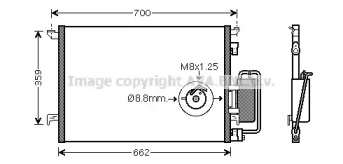 Конденсатор (AVA QUALITY COOLING: OLA5333D)