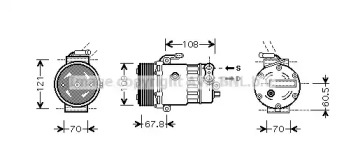 Компрессор (AVA QUALITY COOLING: OLAK139)