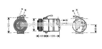 Компрессор (AVA QUALITY COOLING: OLK373)