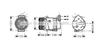 Компрессор (AVA QUALITY COOLING: OLK389)