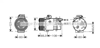 Компрессор (AVA QUALITY COOLING: OLK464)