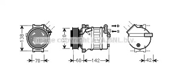 Компрессор (AVA QUALITY COOLING: OLK543)