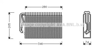 Испаритель (AVA QUALITY COOLING: OLV289)