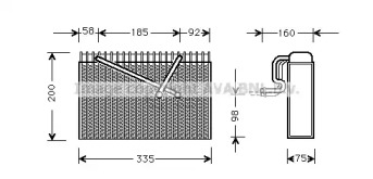 Испаритель (AVA QUALITY COOLING: OLV298)