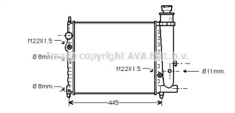 Теплообменник (AVA QUALITY COOLING: PE2073)