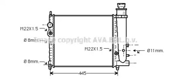 Теплообменник (AVA QUALITY COOLING: PE2078)