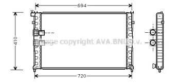 Теплообменник (AVA QUALITY COOLING: PE2176)