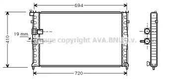 Теплообменник (AVA QUALITY COOLING: PE2177)