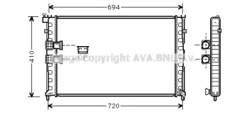 Теплообменник (AVA QUALITY COOLING: PE2185)