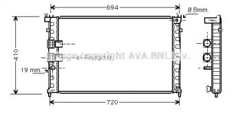 Теплообменник (AVA QUALITY COOLING: PE2339)