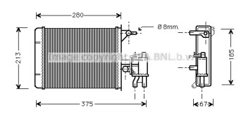 Теплообменник (AVA QUALITY COOLING: PE6134)