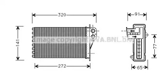 Теплообменник (AVA QUALITY COOLING: PE6356)