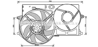 Вентилятор (AVA QUALITY COOLING: PE7540)