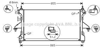 Теплообменник (AVA QUALITY COOLING: PEA2308)