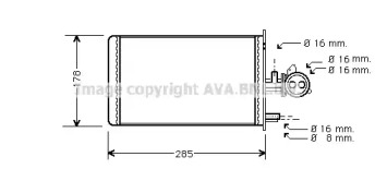 Теплообменник (AVA QUALITY COOLING: PEA6173)