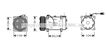 Компрессор (AVA QUALITY COOLING: PEK225)