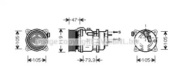 Компрессор (AVA QUALITY COOLING: PEK242)