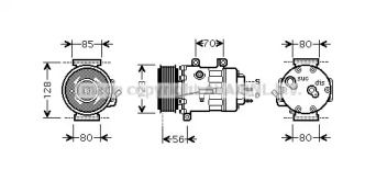 Компрессор (AVA QUALITY COOLING: PEK307)