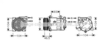 Компрессор (AVA QUALITY COOLING: PEK325)