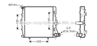 Теплообменник (AVA QUALITY COOLING: PR2054)