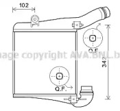 Теплообменник (AVA QUALITY COOLING: PR4077)