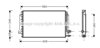 Конденсатор (AVA QUALITY COOLING: PR5024)