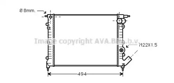 Теплообменник (AVA QUALITY COOLING: RT2132)