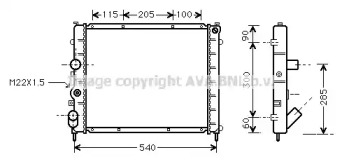 Теплообменник (AVA QUALITY COOLING: RT2174)