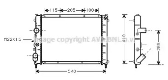 Теплообменник (AVA QUALITY COOLING: RT2231)