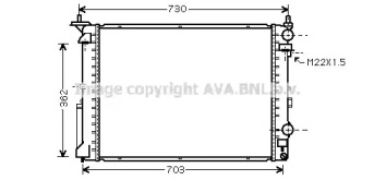 Теплообменник (AVA QUALITY COOLING: RT2259)