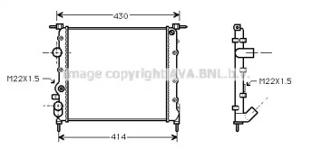 Теплообменник (AVA QUALITY COOLING: RT2260)