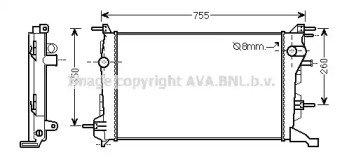 Теплообменник (AVA QUALITY COOLING: RT2410)