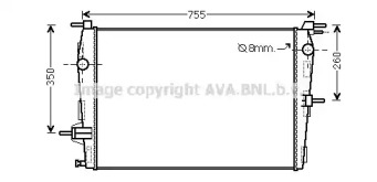 Теплообменник (AVA QUALITY COOLING: RT2458)