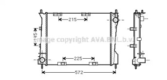 Теплообменник (AVA QUALITY COOLING: RT2554)