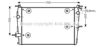 Теплообменник (AVA QUALITY COOLING: RT2573)