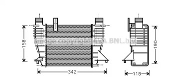 Теплообменник (AVA QUALITY COOLING: RT4338)