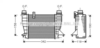 Теплообменник (AVA QUALITY COOLING: RT4553)