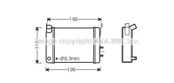 Теплообменник (AVA QUALITY COOLING: RT6092)