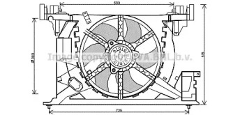 Вентилятор (AVA QUALITY COOLING: RT7545)