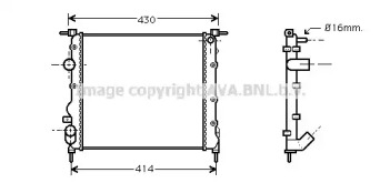 Теплообменник (AVA QUALITY COOLING: RTA2261)