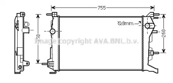 Теплообменник (AVA QUALITY COOLING: RTA2460)