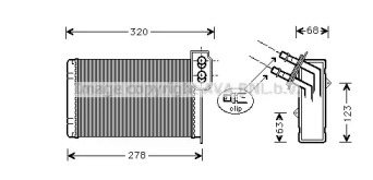 Теплообменник (AVA QUALITY COOLING: RTA6099)