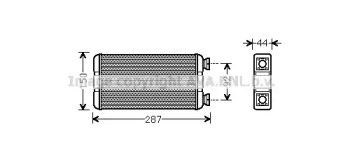 Теплообменник (AVA QUALITY COOLING: RTA6457)