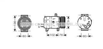 Компрессор (AVA QUALITY COOLING: RTK069)