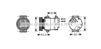 Компрессор (AVA QUALITY COOLING: RTK369)