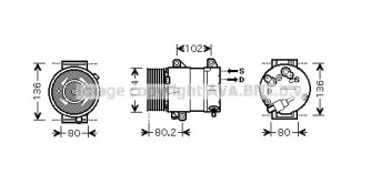 Компрессор (AVA QUALITY COOLING: RTK381)