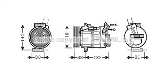 Компрессор (AVA QUALITY COOLING: RTK389)