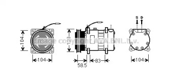 Компрессор (AVA QUALITY COOLING: RTK433)