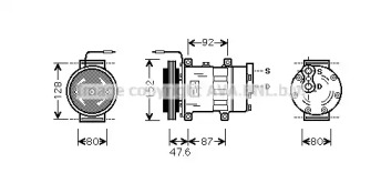 Компрессор (AVA QUALITY COOLING: RTK434)