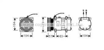 Компрессор (AVA QUALITY COOLING: RTK436)